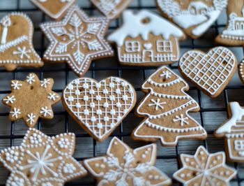 Full frame shot of cookies