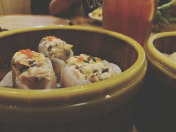 Close-up of food in plate