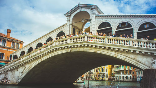 Low angle view of arch bridge