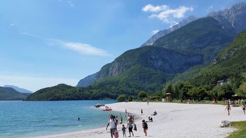 Group of people on beach