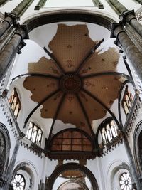 Low angle view of ornate ceiling