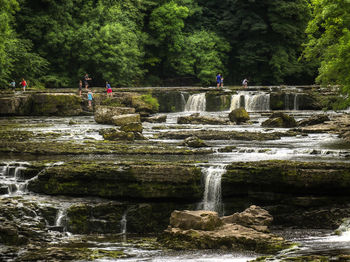 River flowing through rocks