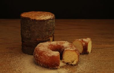 Close-up of cookies on table