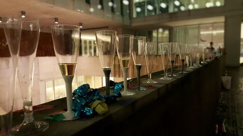 Row of chairs in room