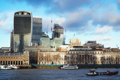 View of buildings at waterfront