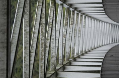 Full frame shot of metal railing