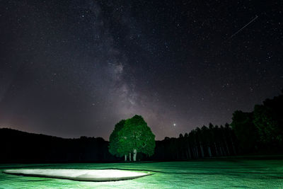 Milky way on the golf course