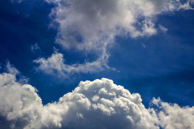 Low angle view of clouds in sky