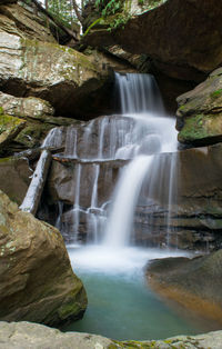 River flowing through rocks