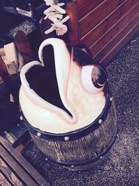 Close-up of food on table