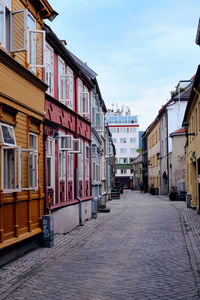 Street amidst buildings in city