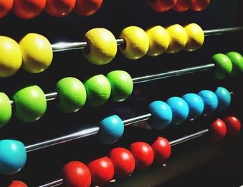 Close-up of multi colored pencils