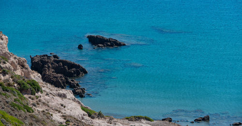 Mediterranean coastal landscape in the south of the island kos greece