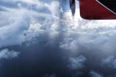 Aerial view of cloudscape