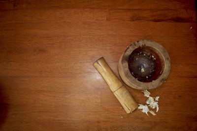 Close-up of food on table