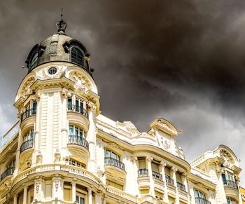 Low angle view of building against sky