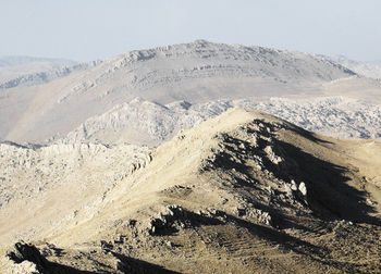 Aerial view of desert