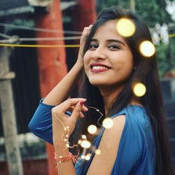 Portrait of a smiling young woman