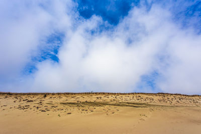 Panoramic view of desert against sky