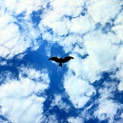 Low angle view of cloudy sky