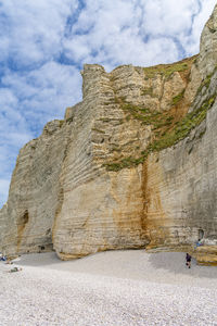 Coastal scenery around etretat, a commune in the seine-maritime department in france