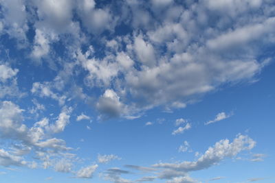 Low angle view of clouds in sky