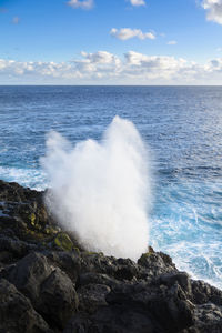 Scenic view of sea against sky