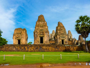 View of temple against sky