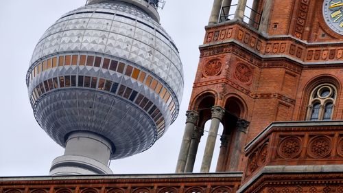 Low angle view of historical building against sky