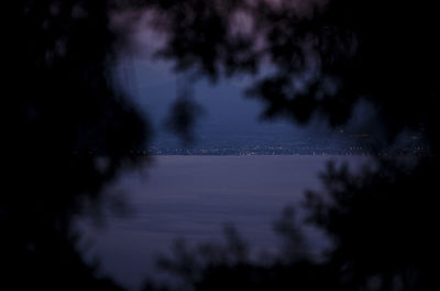 Low angle view of sky at night