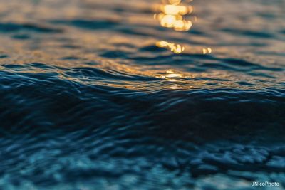 Full frame shot of swimming pool at sunset
