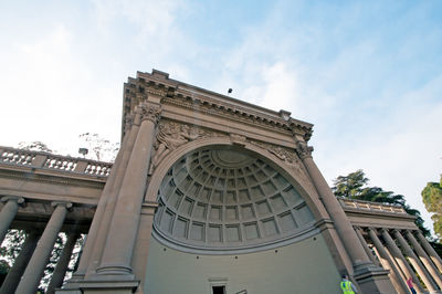 Low angle view of historical building