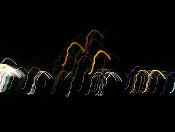 Light painting at night