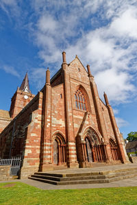 Low angle view of traditional building against sky