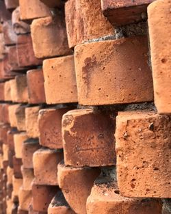 Full frame shot of old brick wall