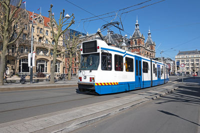 City scenic from amsterdam at the leidseplein in the netherlands