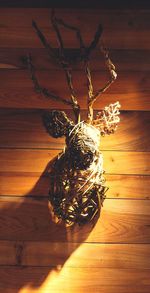 Close-up of illuminated lighting equipment