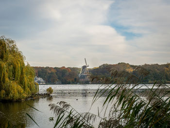 Scenic view of river against sky