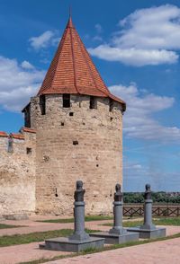 Fortress walls and towers of the tighina fortress in bender, transnistria or moldova, 