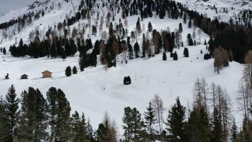 Scenic view of snow covered mountain