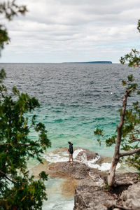 Man standing on beach