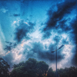 Low angle view of cloudy sky