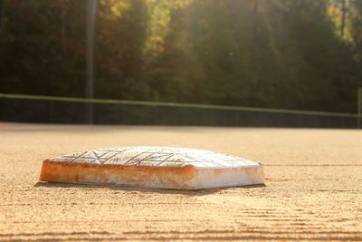 Home plate of baseball field