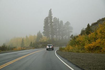 Car on road