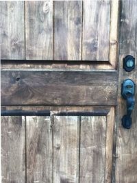 Full frame shot of wooden door