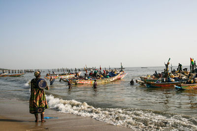 Boat full of refugees