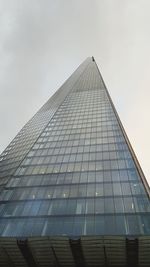 Low angle view of modern building against sky