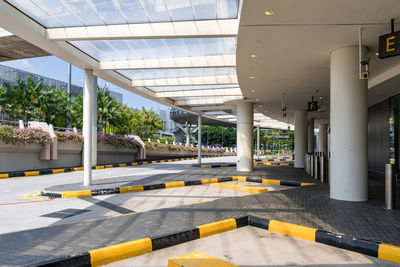 High angle view of modern office building