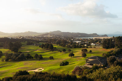 Scenic view of landscape against sky