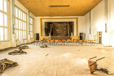 View of empty built structure